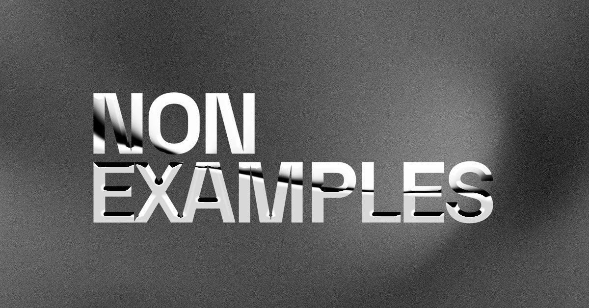 NonExamples | The Mission